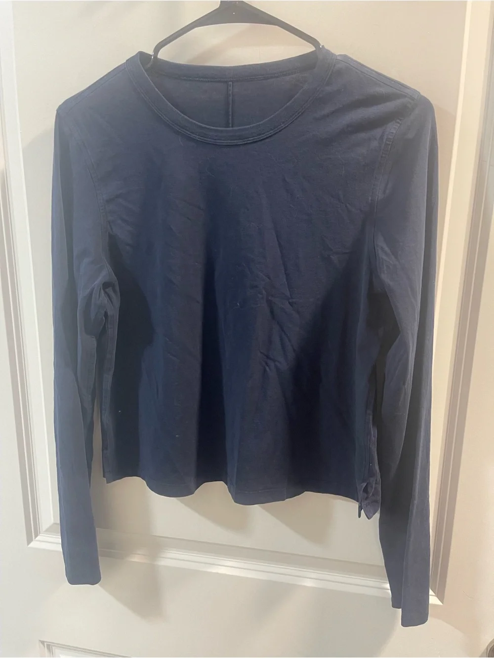 lululemon athletica Navy Long-Sleeve Crewneck Tee No Size Tags 4/6